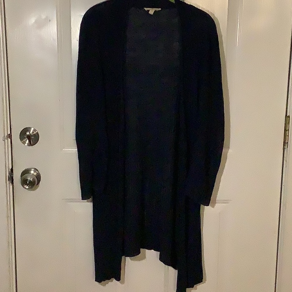 Eileen Fisher long navy cardigan